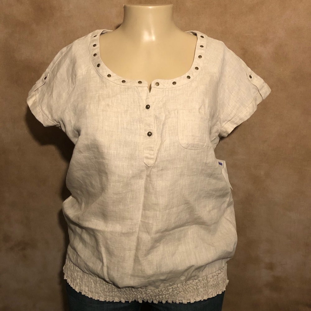 Style & Co Linen Top, Size 18
